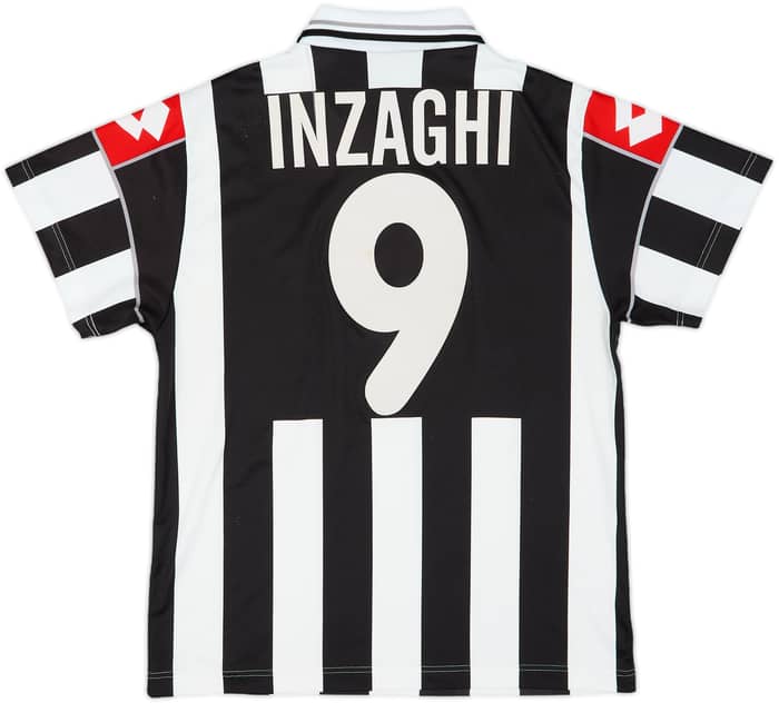 2000-01 Juventus Basic Home Shirt Inzaghi #9 - 6/10 - (XL.Boys)
