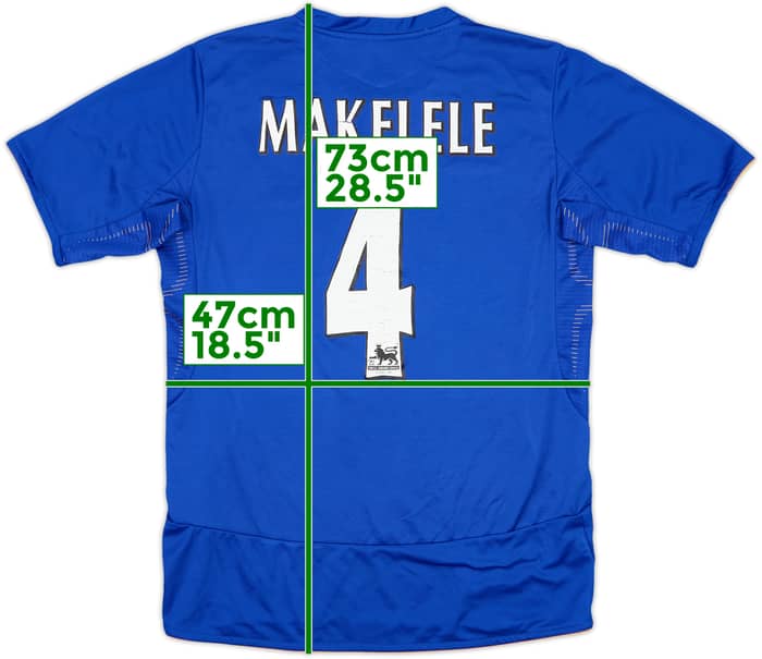 2005-06 Chelsea Centenary Home Shirt Makalele #4 - 6/10 - (S)