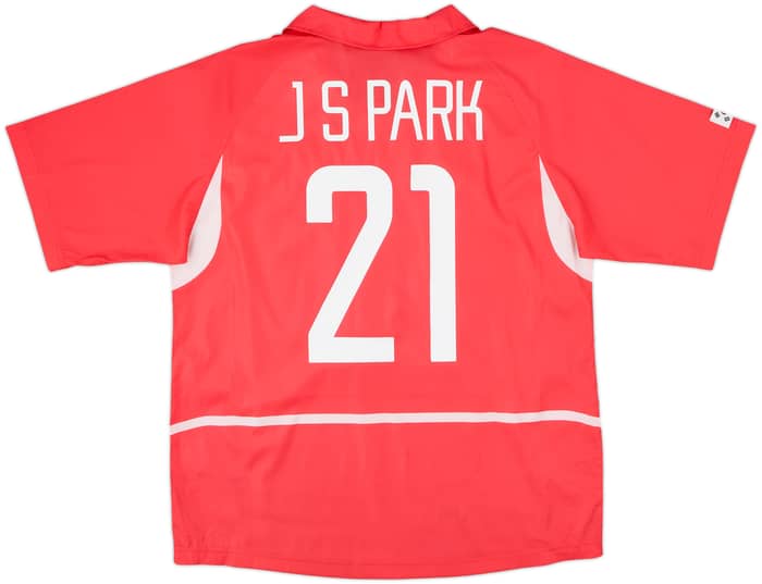2002-03 South Korea Home Shirt J.S.Park #21 - 8/10 - (M)