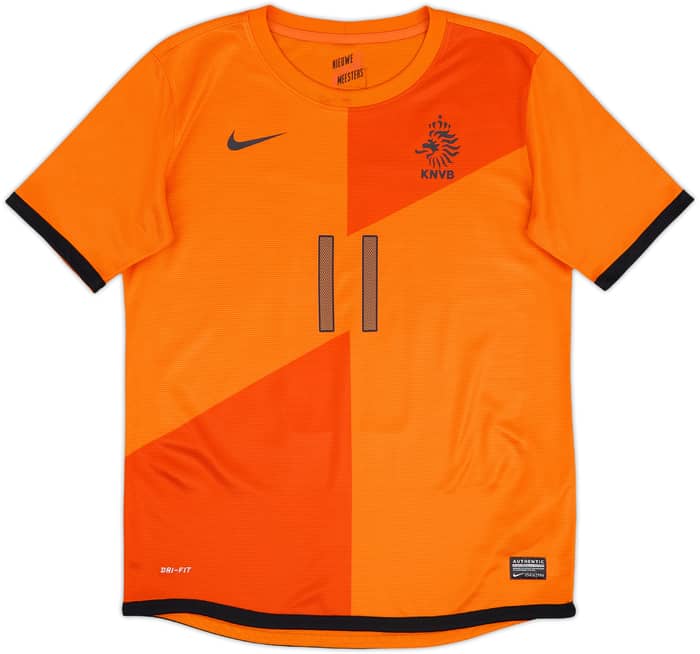 2012-13 Netherlands Home Shirt Robben #11 - 7/10 - (XL.Boys)