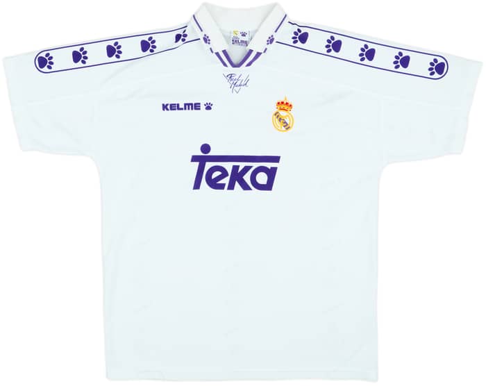 1994-96 Real Madrid Home Shirt - 8/10 - (XL)