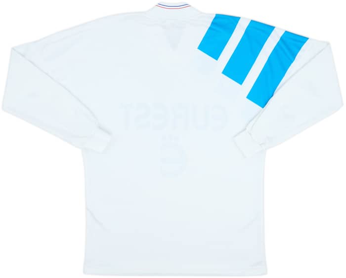 1993-94 Olympique Marseille Home L/S Shirt - 9/10 - (M)