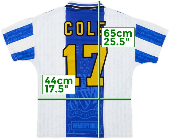 1994-96 Manchester United Third Shirt Cole #17 - 8/10 - (Y)