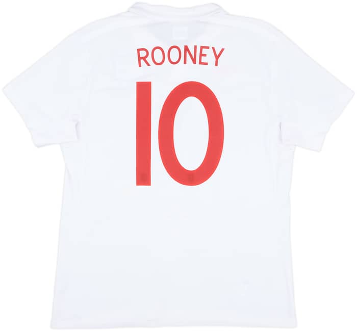 2009-10 England Home Shirt Rooney #10 - 8/10 - (L)