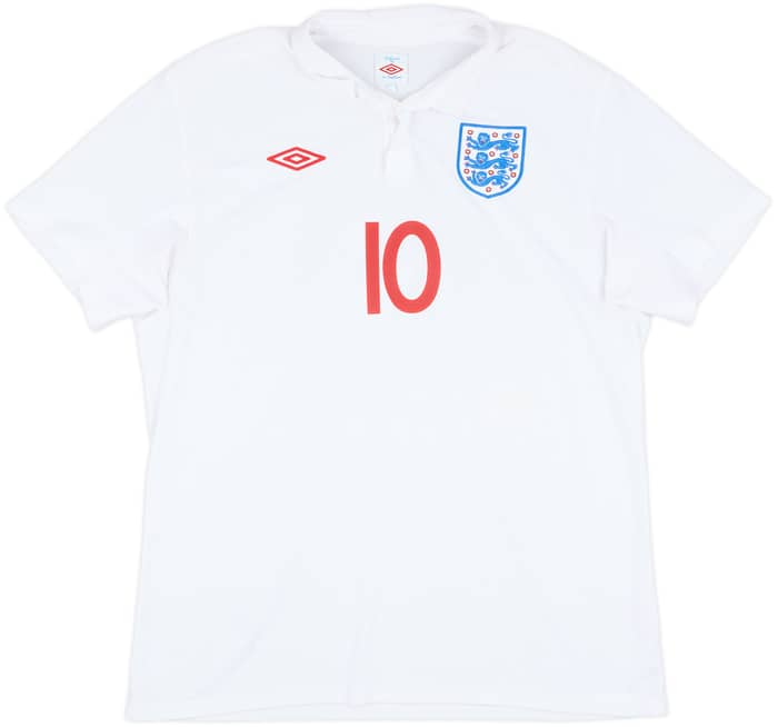 2009-10 England Home Shirt Rooney #10 - 8/10 - (L)