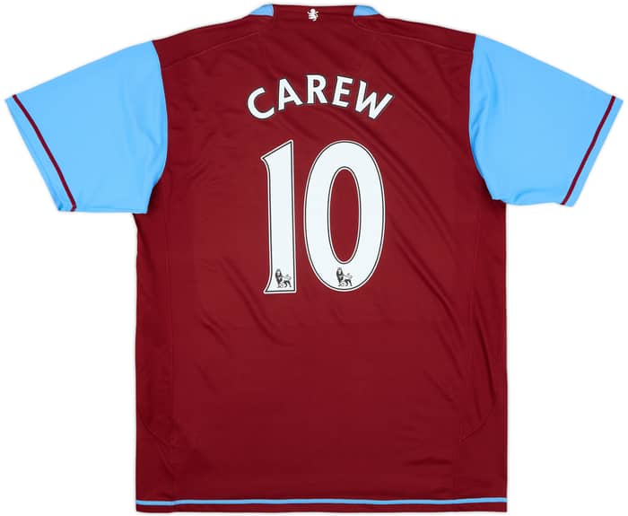 2007-08 Aston Villa Home Shirt Carew #10 - 10/10 - (L)