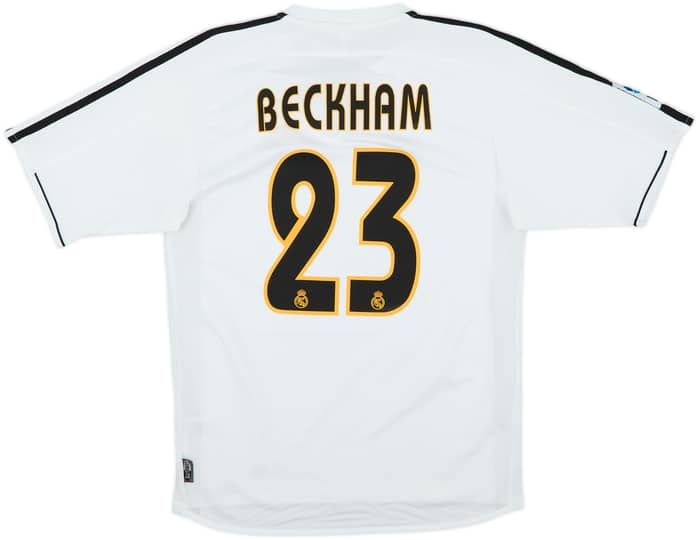 2003-04 Real Madrid Home Shirt Beckham #23 - 8/10 - (S)