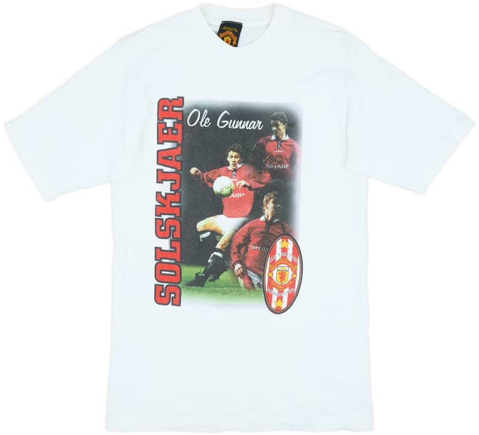 1996-98 Manchester United Graphic Tee - 9/10 - (S)