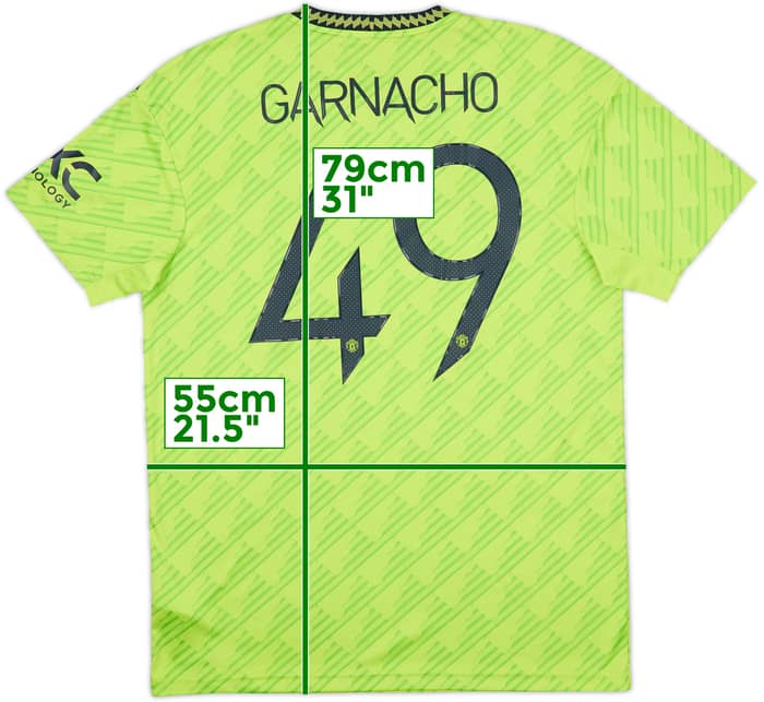 2022-23 Manchester United Third Shirt Garnacho #49 - 10/10 - (L)