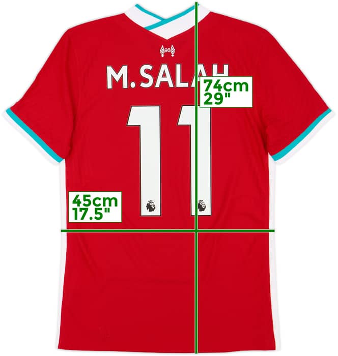 2020-21 Liverpool Authentic Home Shirt M.Salah #11 - 8/10 - (S)