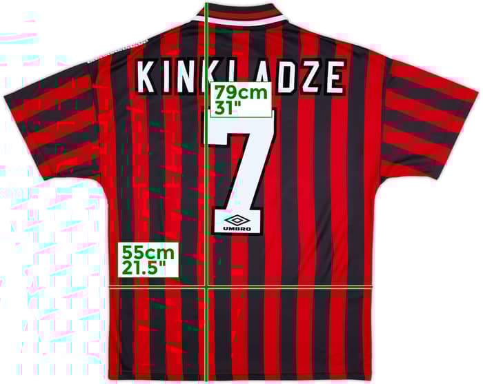 1994-96 Manchester City Away Shirt Kinkladze #7 - 10/10 - (L)