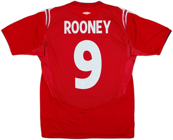 2004-06 England Away Shirt Rooney #9 - 7/10 - (M)