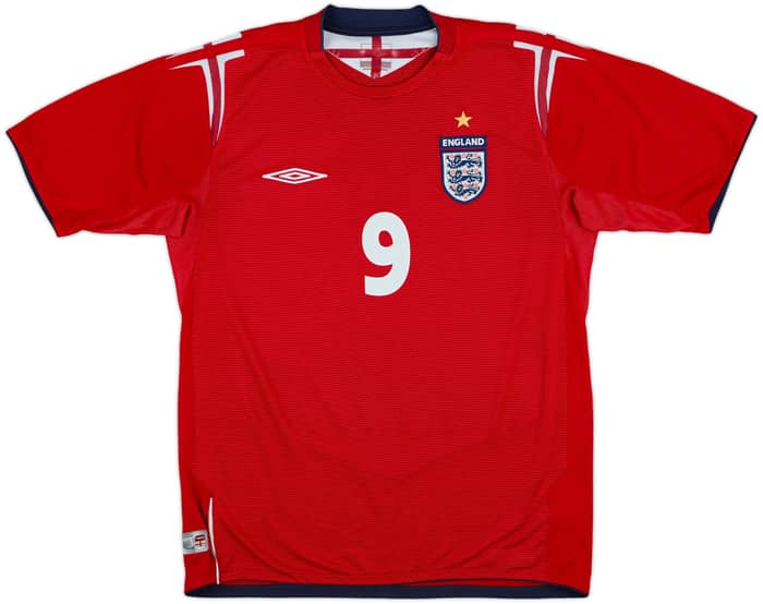 2004-06 England Away Shirt Rooney #9 - 7/10 - (M)