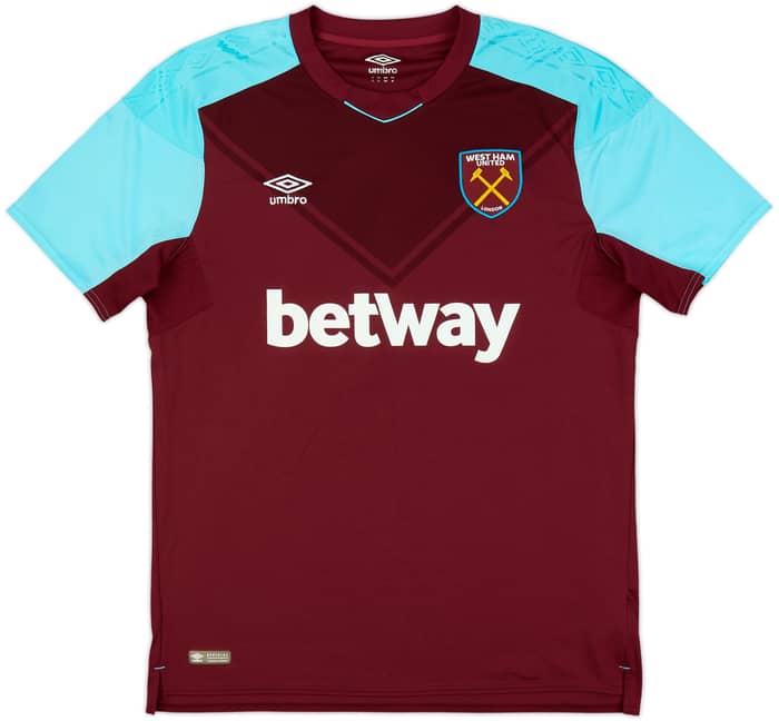 2017-18 West Ham Home Shirt Noble #16 - 8/10 - (XL)