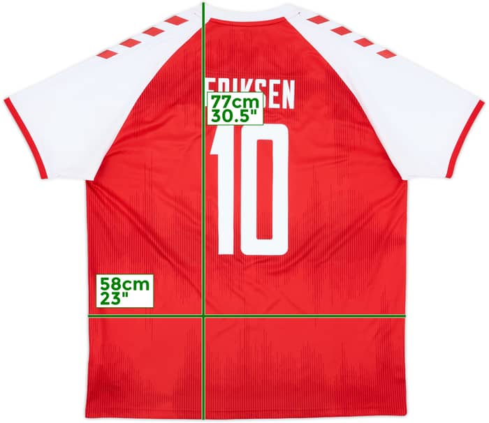2020-21 Denmark Home Shirt Eriksen #10 - 9/10 - (3XL)