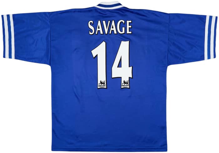 1996-98 Leicester Home Shirt Savage #14 - 9/10 - (L)
