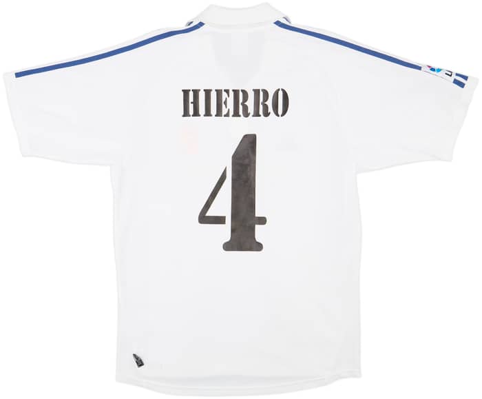 2001 Real Madrid Home Shirt Hierro #6 - 5/10 - (M)