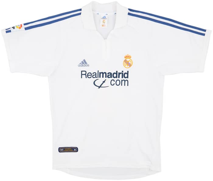 2001 Real Madrid Home Shirt Hierro #6 - 5/10 - (M)