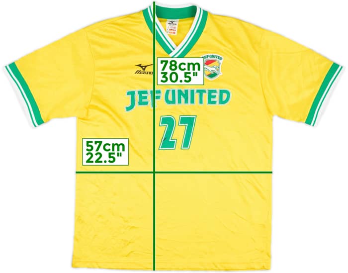 2001 JEF United Player Issue Mizuno Training Shirt #27 (Koyama) - 6/10 - (XL)