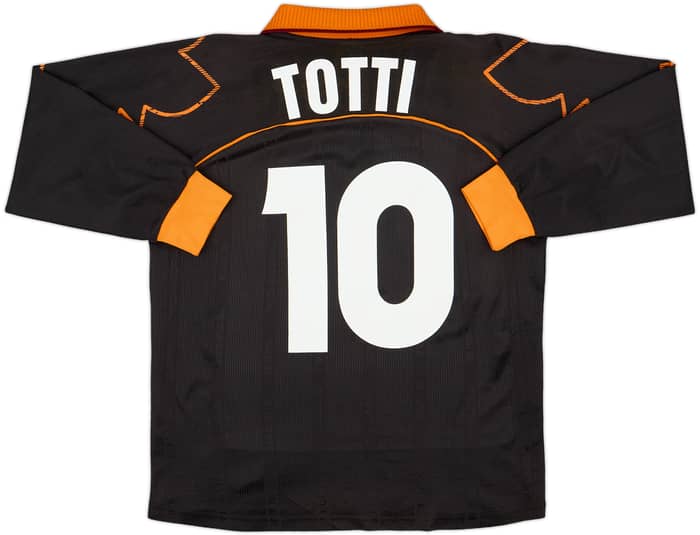 1999-00 Roma Third L/S Shirt Totti #10 - 8/10 - (Y)