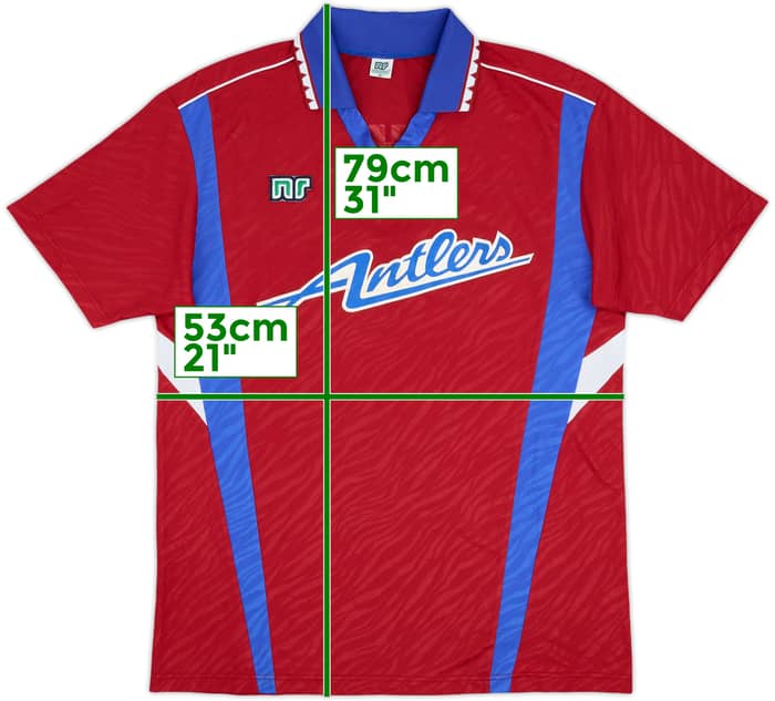 1992 Kashima Antlers Home Shirt - 7/10 - (L)