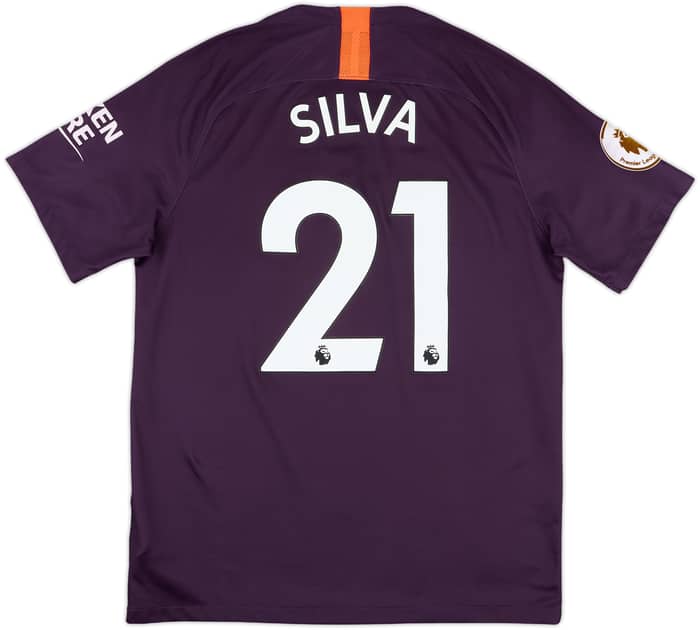 2018-19 Manchester City Third Shirt Silva #21 - 7/10 - (M)