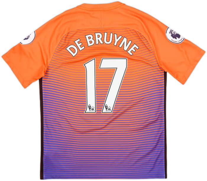 2016-17 Manchester City Third Shirt De Bruyne #17 - 9/10 - (M)