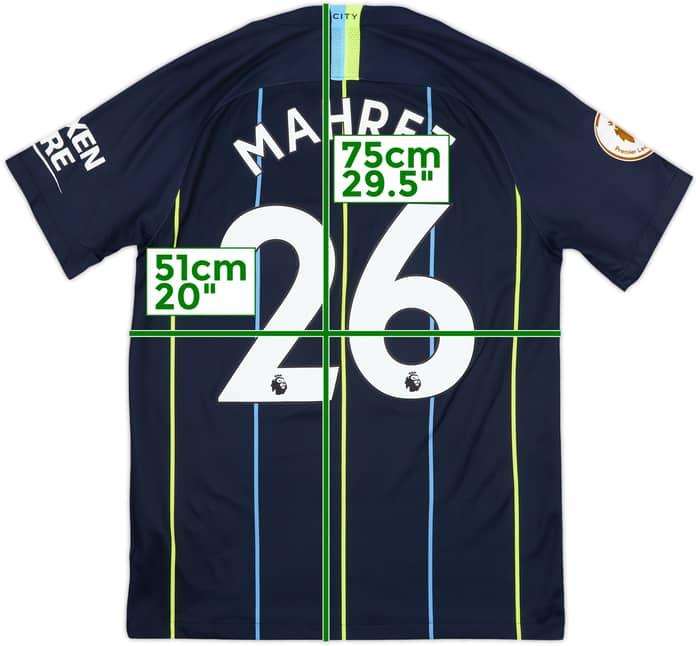 2018-19 Manchester City Away Shirt Mahrez #26 - 8/10 - (M)