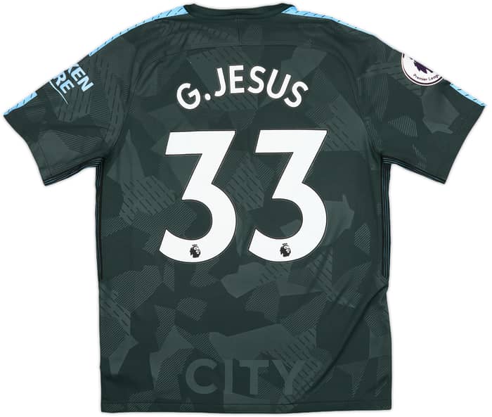 2017-18 Manchester City Third Shirt G.Jesus #33 - 8/10 - (M)
