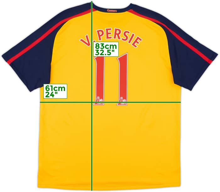 2008-09 Arsenal Away Shirt V.Persie #11 - 9/10 - (XL)
