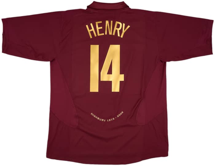 2005-06 Arsenal Home Shirt Henry #14 - 9/10 - (XXL)