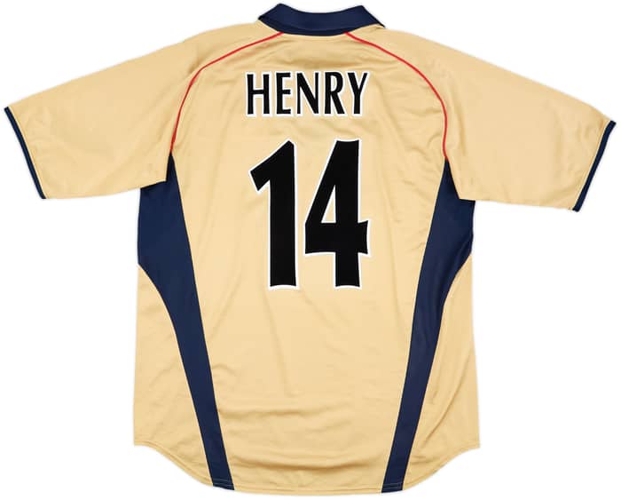 2001-02 Arsenal Away Shirt Henry #14 - 8/10 - (L)