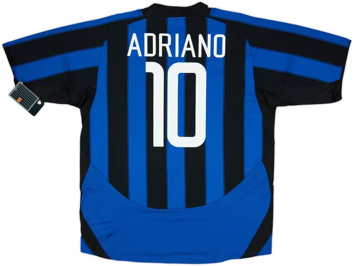 2003-04 Inter Milan Player Issue Home Shirt Adriano #10 (XL)