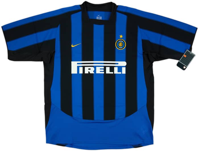2003-04 Inter Milan Player Issue Home Shirt Adriano #10 (XL)