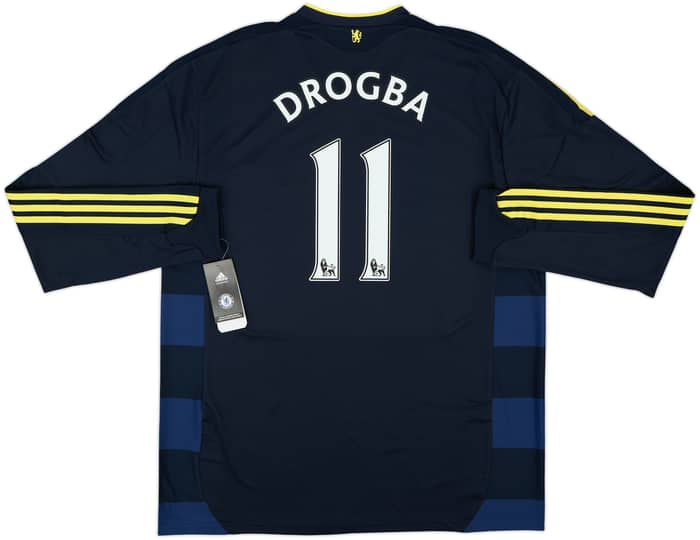 2009-10 Chelsea Player Issue Away L/S Shirt Drogba #11 (XXL)