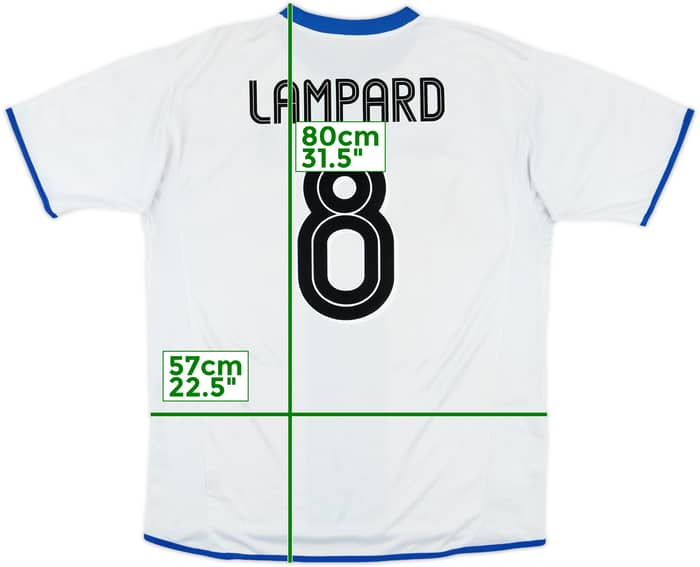 2003-05 Chelsea Away Shirt Lampard #8 - 6/10 - (L)