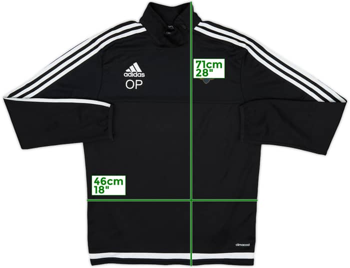 2014 AIK Stockholm Staff Issue adidas 1/4 Zip Drill Top OP - 8/10 - (S)