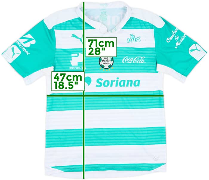 2015-16 Santos Laguna Home Shirt - 6/10 - (M)