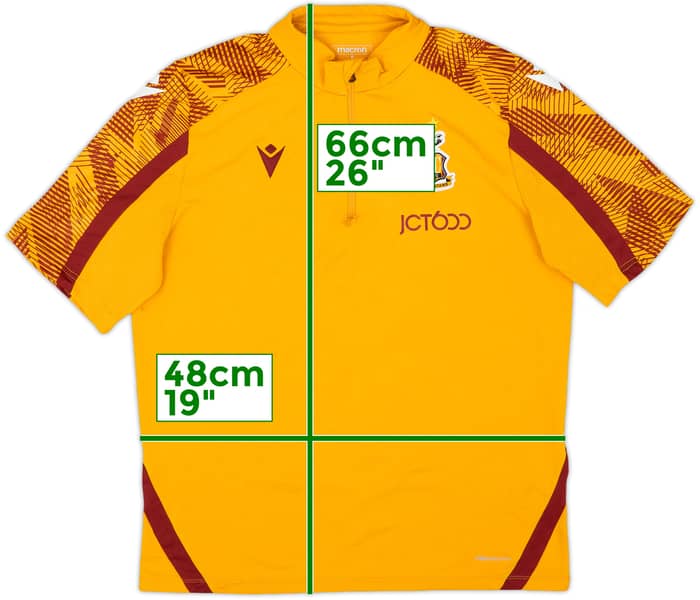 2022-23 Bradford City Macron 1/4 Zip Polo Shirt - 3/10 - (S)