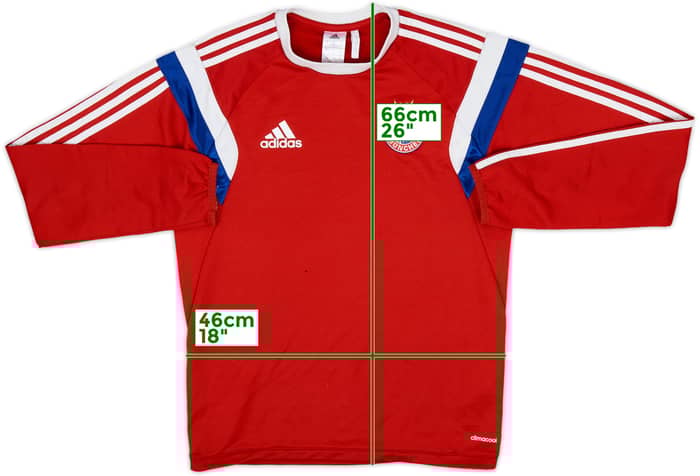 2014-15 Bayern Munich adidas Sweat Top - 5/10 - (S)