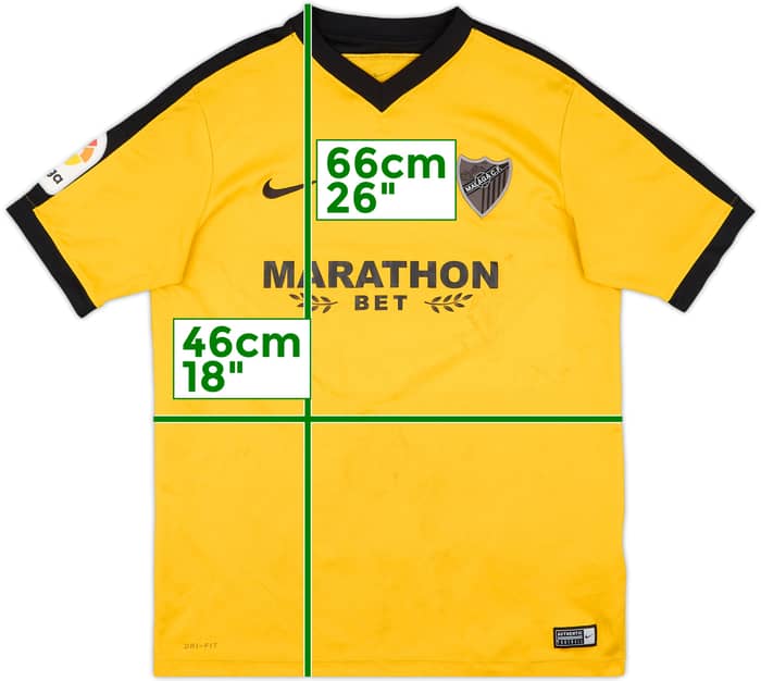 2016-17 Malaga Away Shirt - 5/10 - (XL.Boys)