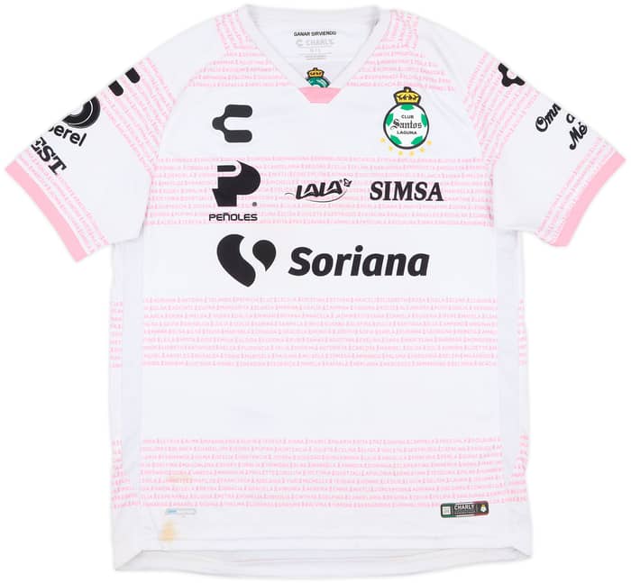 2020-21 Santos Laguna Pink October Special Shirt #21 - 6/10 - (L)