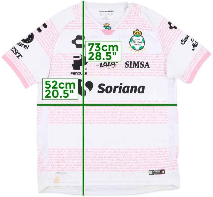 2020-21 Santos Laguna Pink October Special Shirt #21 - 6/10 - (L)