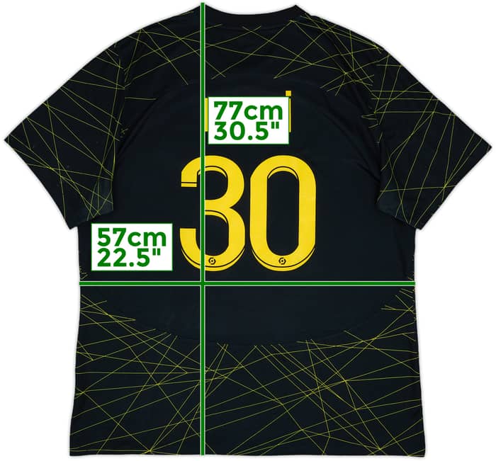 2022-23 Paris Saint-Germain Fourth Shirt Messi #30 - 6/10 - (XL)