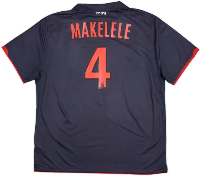 Camiseta de visitante del Paris Saint-Germain 2010-11 Makelele #4 - 7/10 - (XXL)