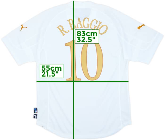 2004-06 Italy Away Shirt Baggio #10 (XL)
