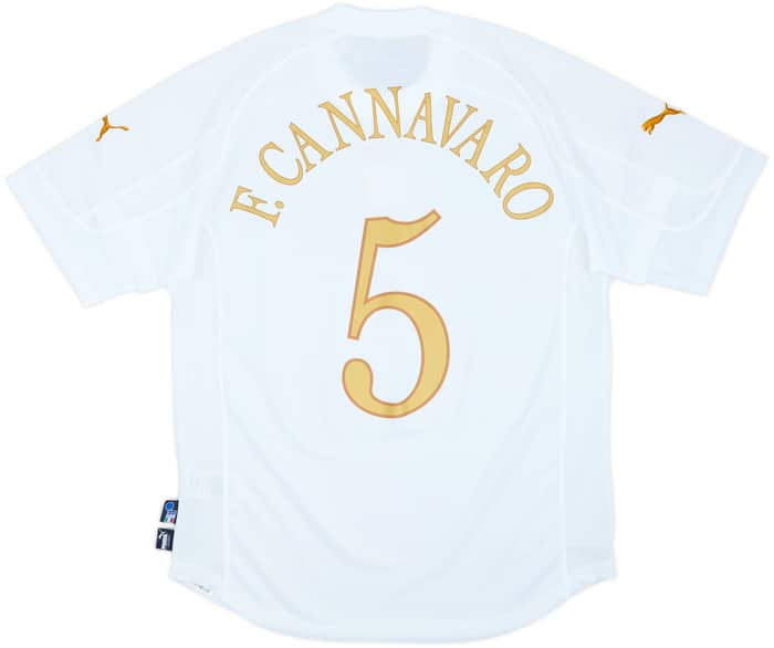 2004-06 Italy Away Shirt F.Cannavaro #5 (XL)