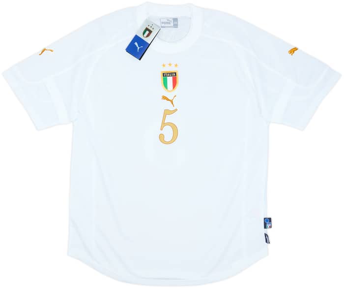 2004-06 Italy Away Shirt F.Cannavaro #5 (XXL)