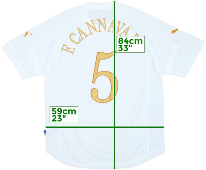 2004-06 Italy Away Shirt F.Cannavaro #5 (XXL)