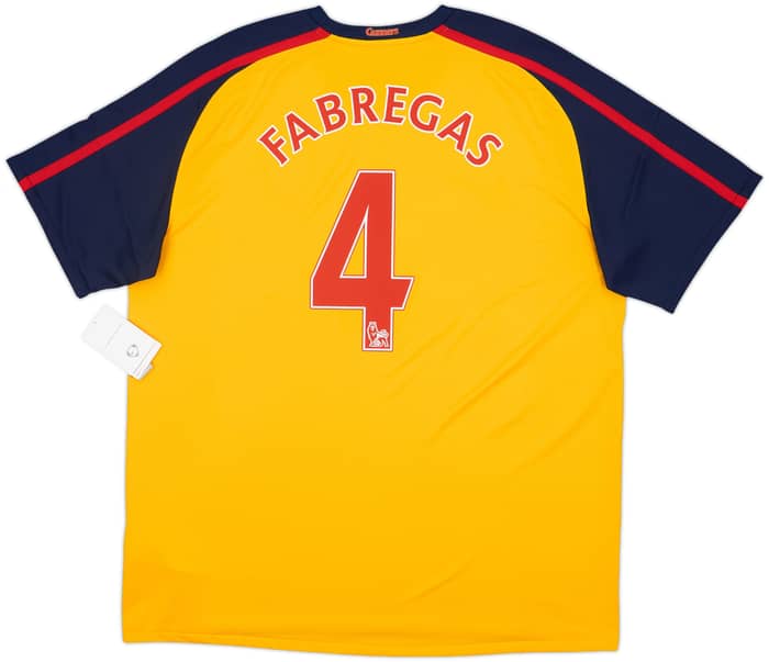 2008-09 Arsenal Away Shirt Fabregas #4 (XL)